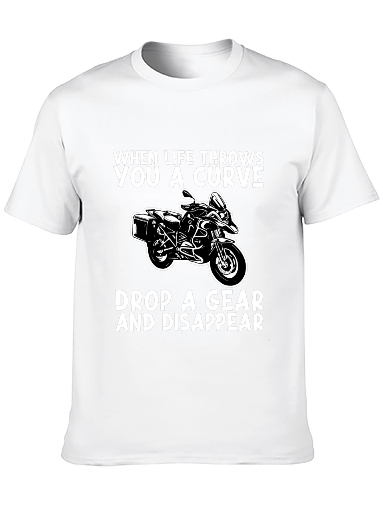 Curve Drop Gear Motorcycle Graphic Tee