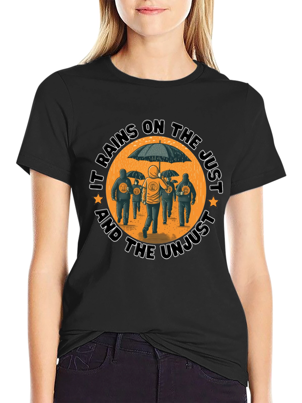 Bitcoin Rain Unisex T-Shirt