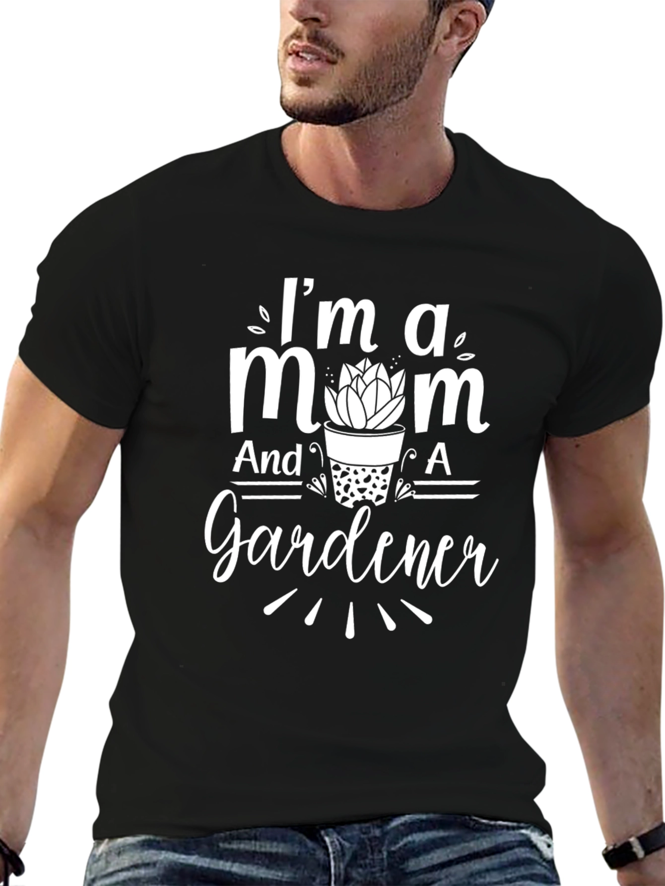 Im A Mom And A Gardener Black T-Shirt