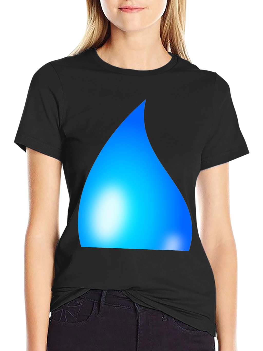 Cool Blue Graphic Tee - Soft Cotton Comfort