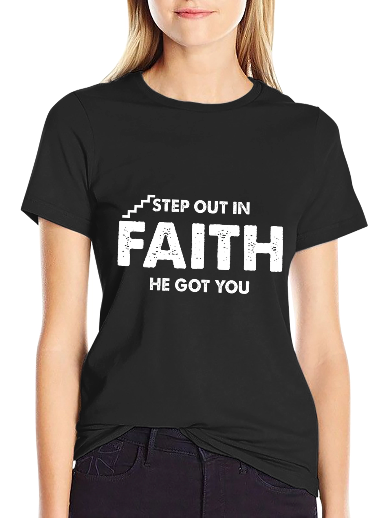 Step Out In Faith Graphic T-Shirt