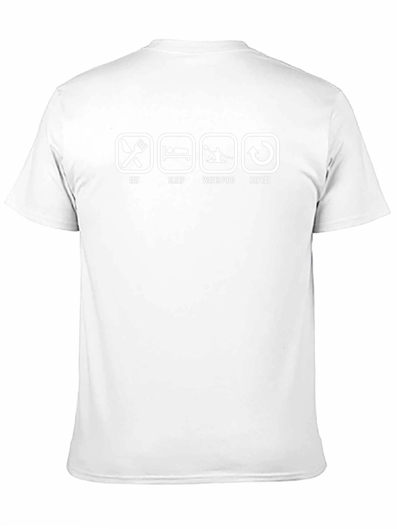 Eat Sleep Water Polo Repeat Black T-Shirt
