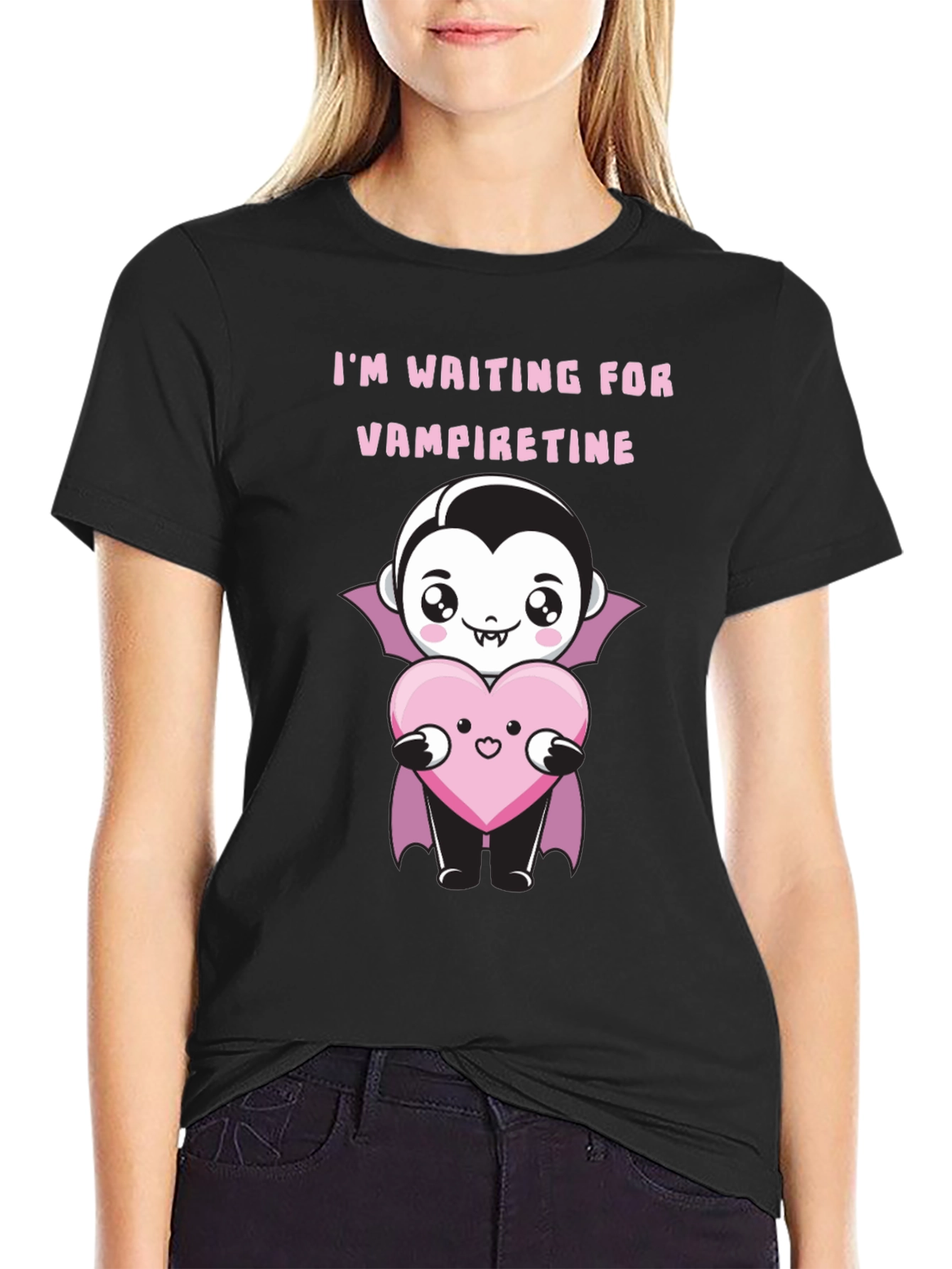 Vampire Valentine T-Shirt - Waiting for Vampiretine