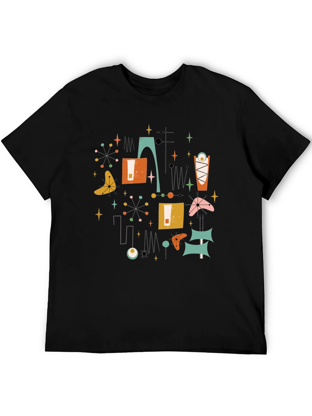 Retro Atomic Age T-Shirt - Mid-Century Modern Design