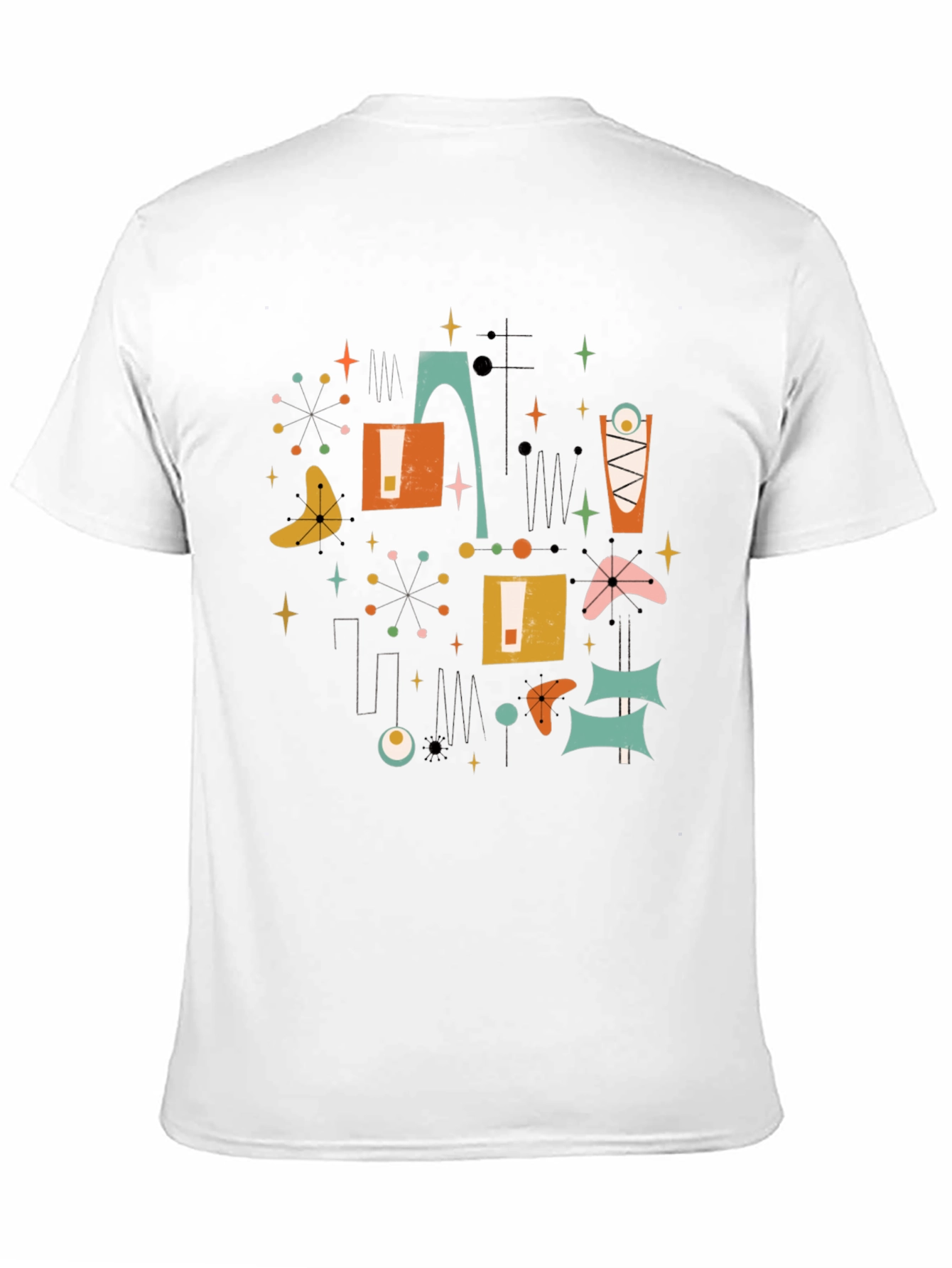 Retro Atomic Age T-Shirt - Mid-Century Modern Design