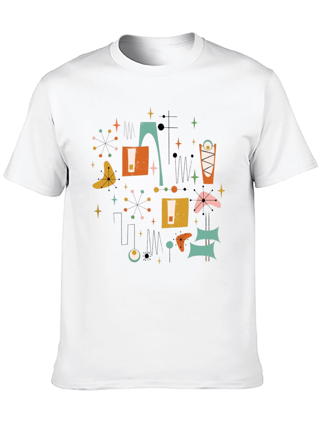 Retro Atomic Age T-Shirt - Mid-Century Modern Design
