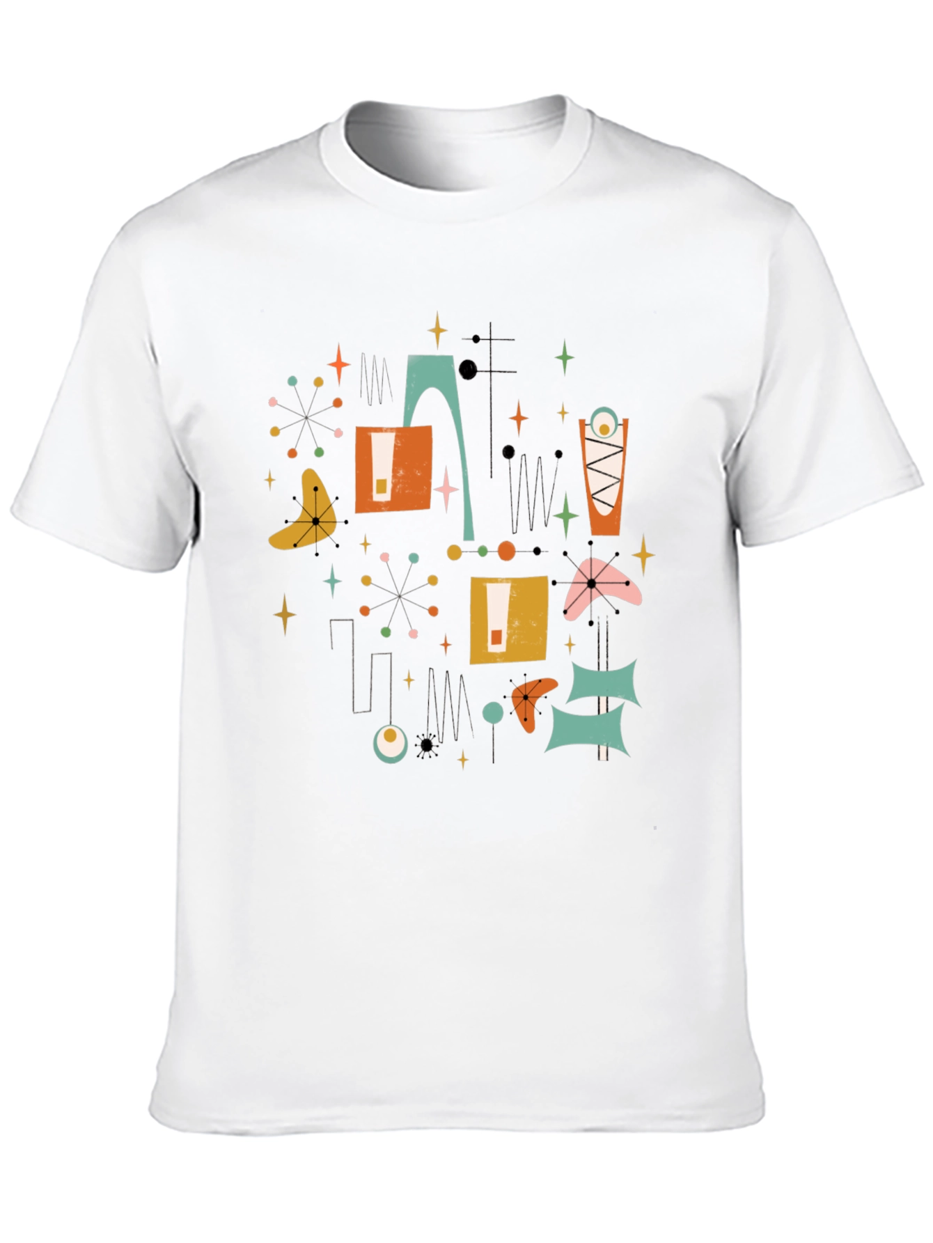 Retro Atomic Age T-Shirt - Mid-Century Modern Design