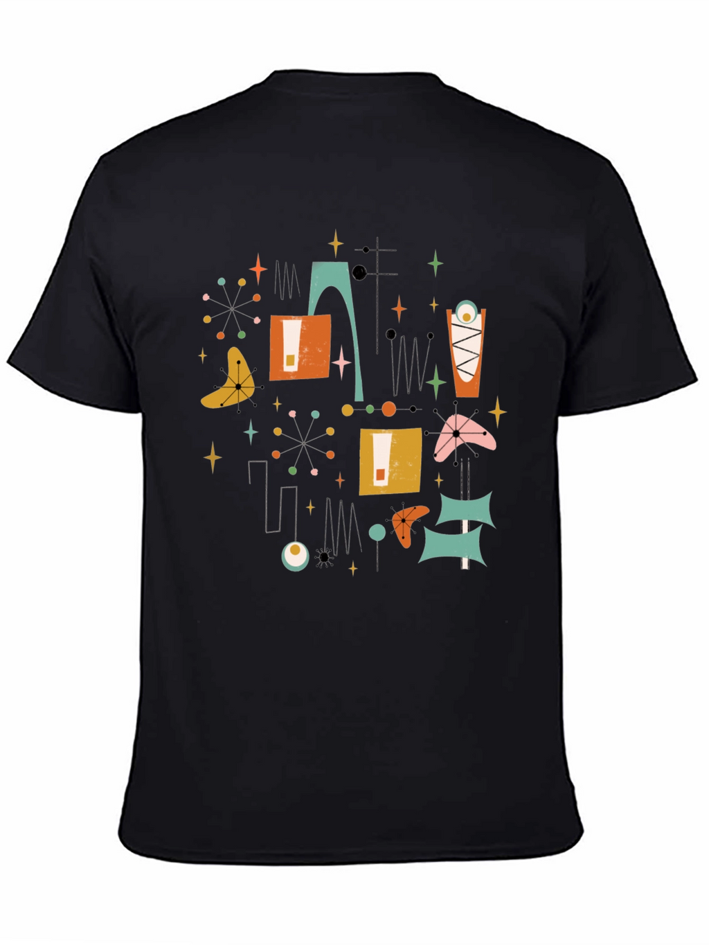 Retro Atomic Age T-Shirt - Mid-Century Modern Design