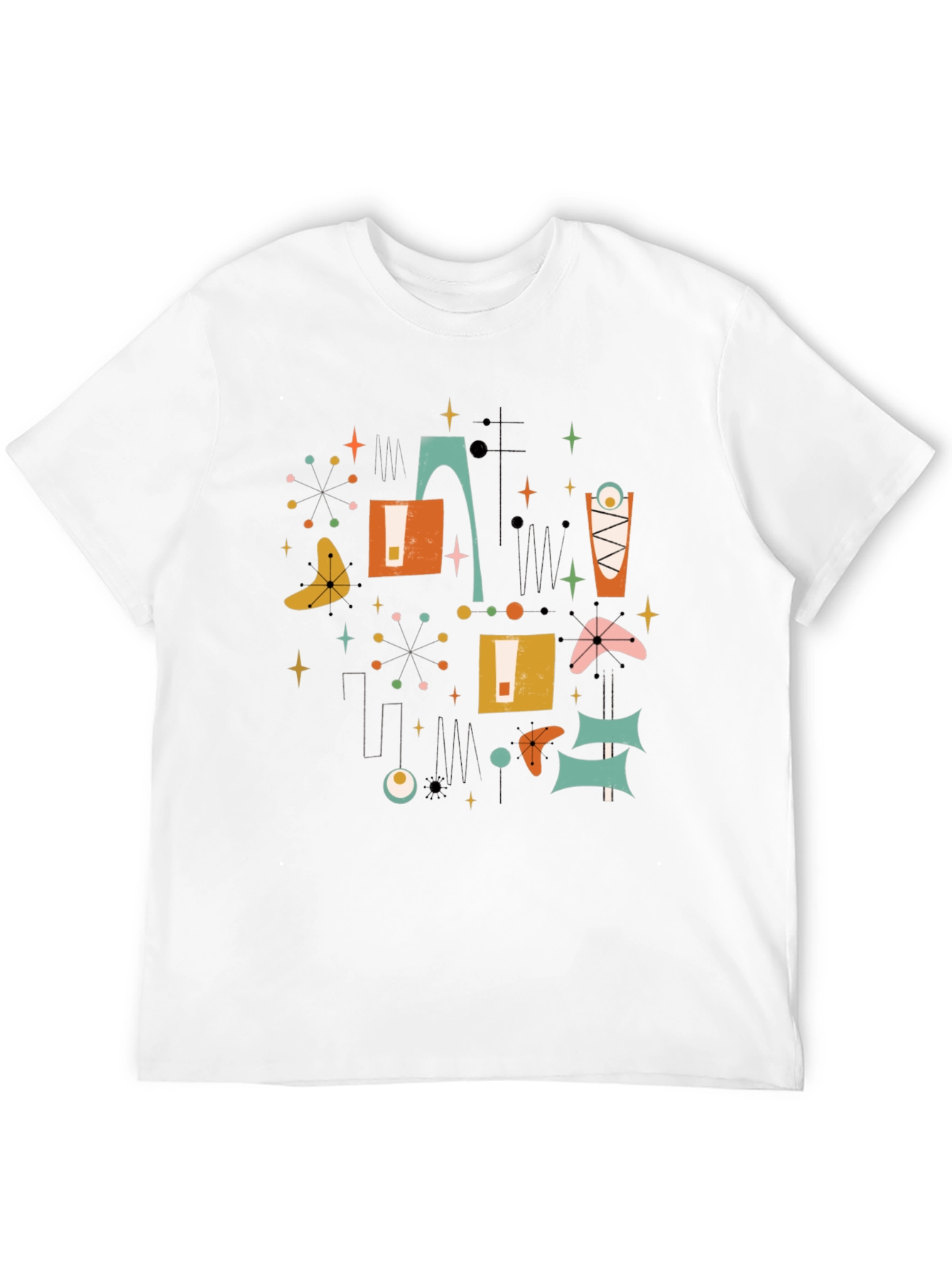 Retro Atomic Age T-Shirt - Mid-Century Modern Design