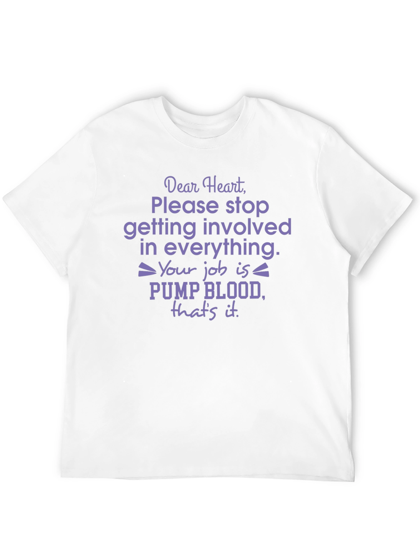 Dear Heart Funny Graphic T-Shirt