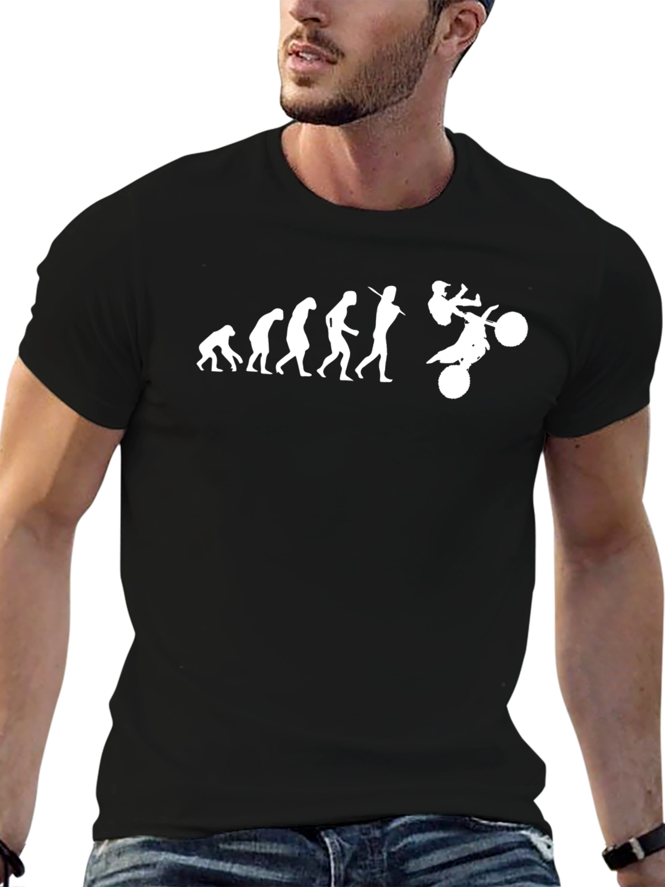 Evolution of Motocross T-Shirt - Black