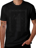 Elegant Number One Graphic Tee - Stylish Black T-Shirt