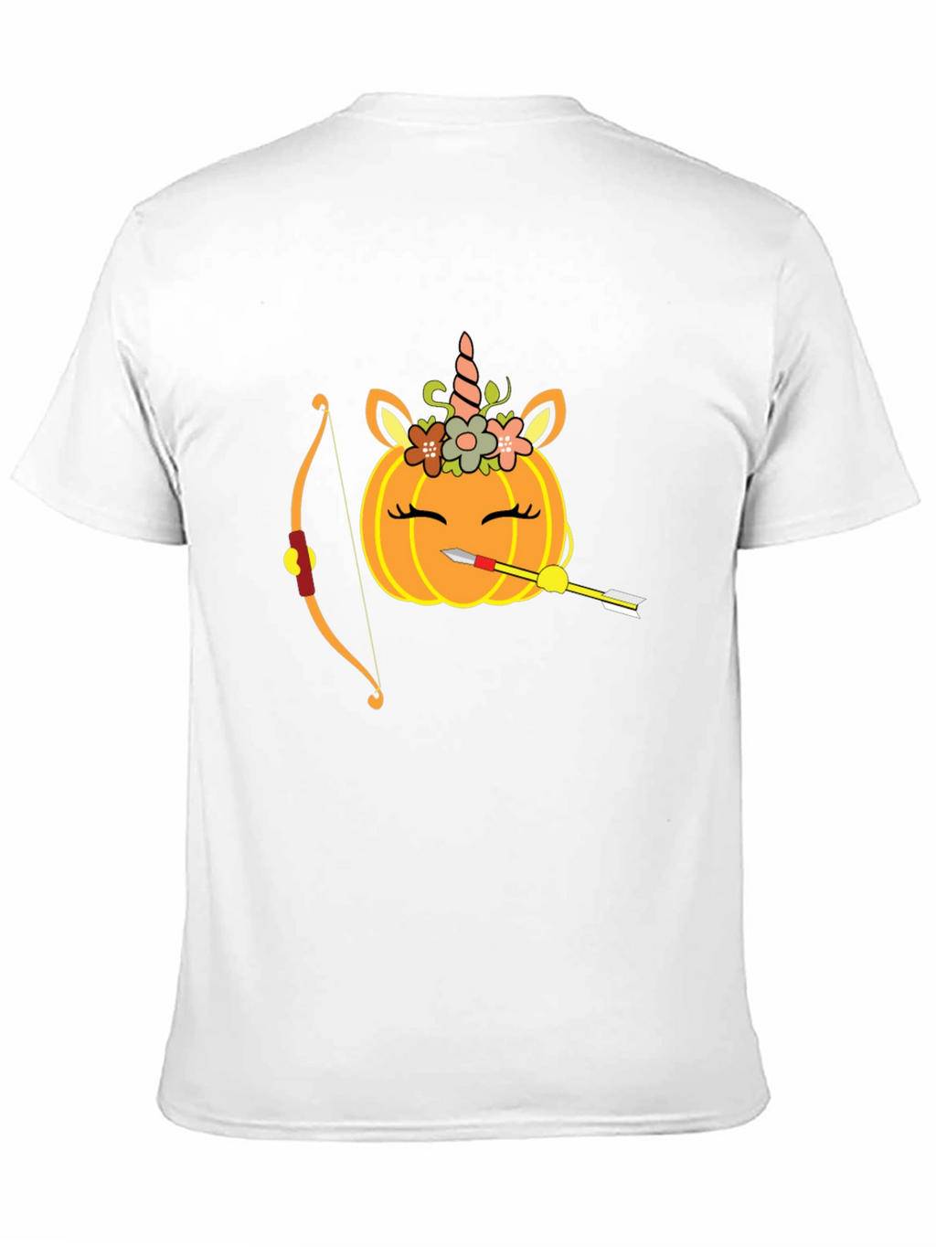 Unicorn Pumpkin Bow Arrow T-Shirt