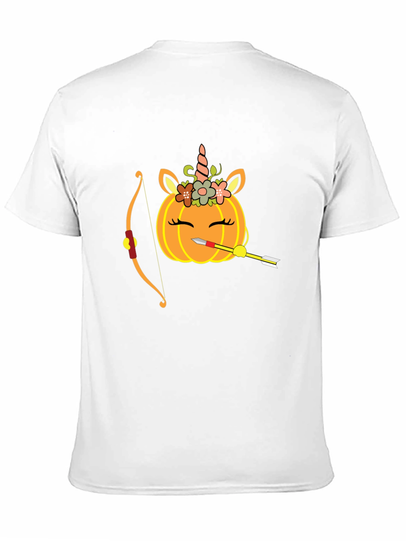 Unicorn Pumpkin Bow Arrow T-Shirt