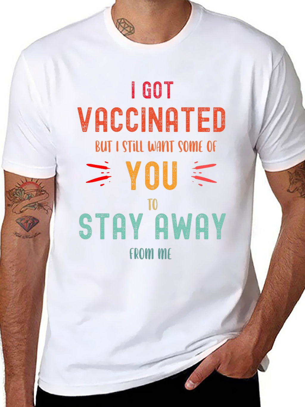 Vaccinated Funny Graphic T-Shirt