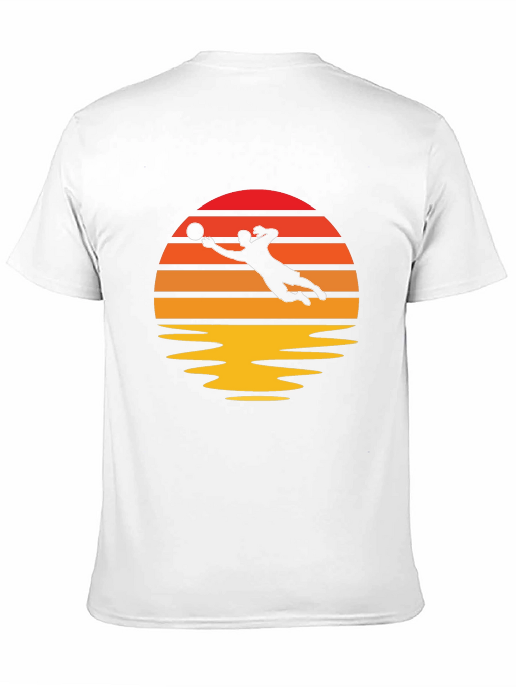 Volleyball Sunset Graphic Tee - Black