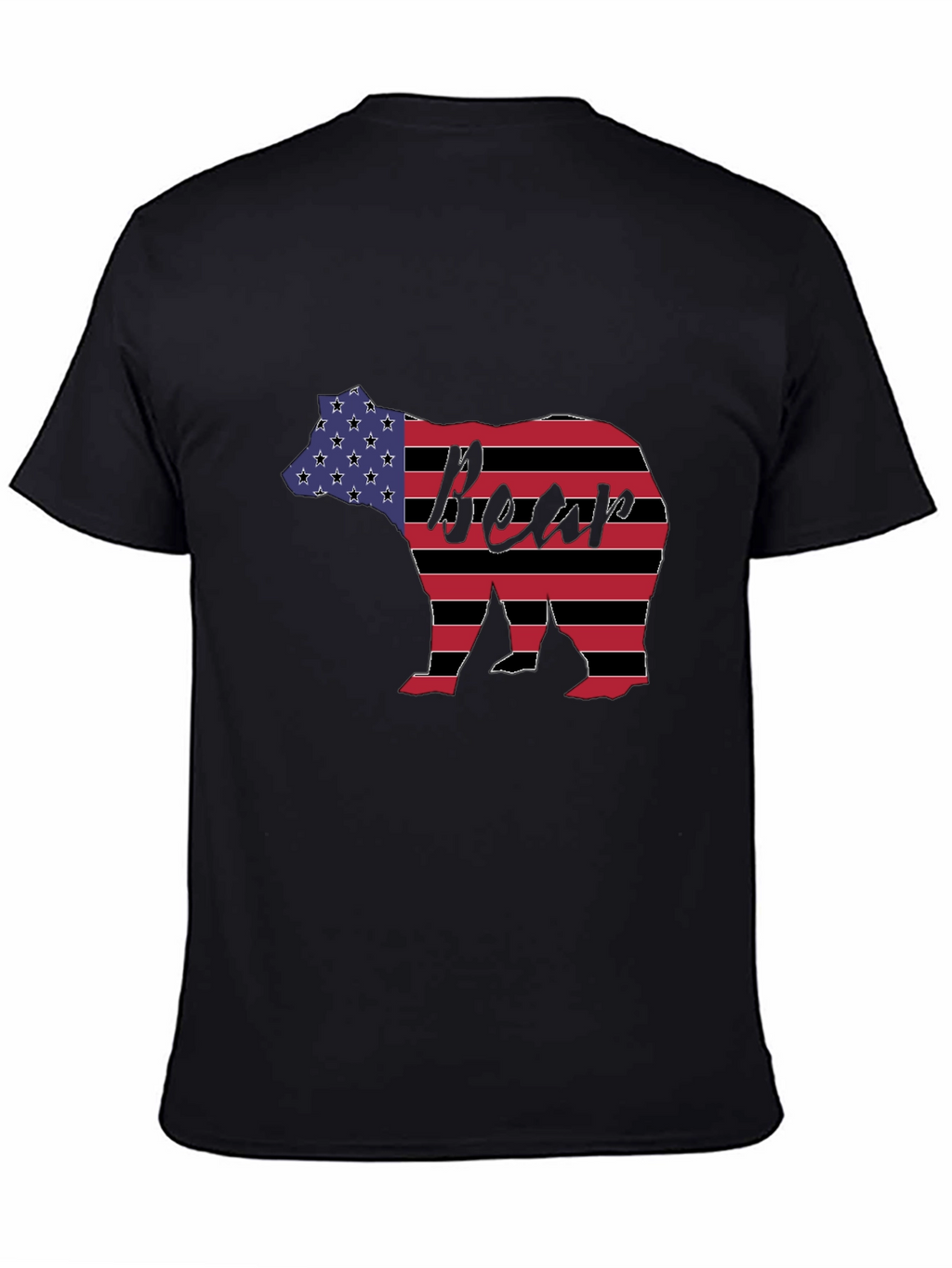 American Flag Bear Graphic Tee
