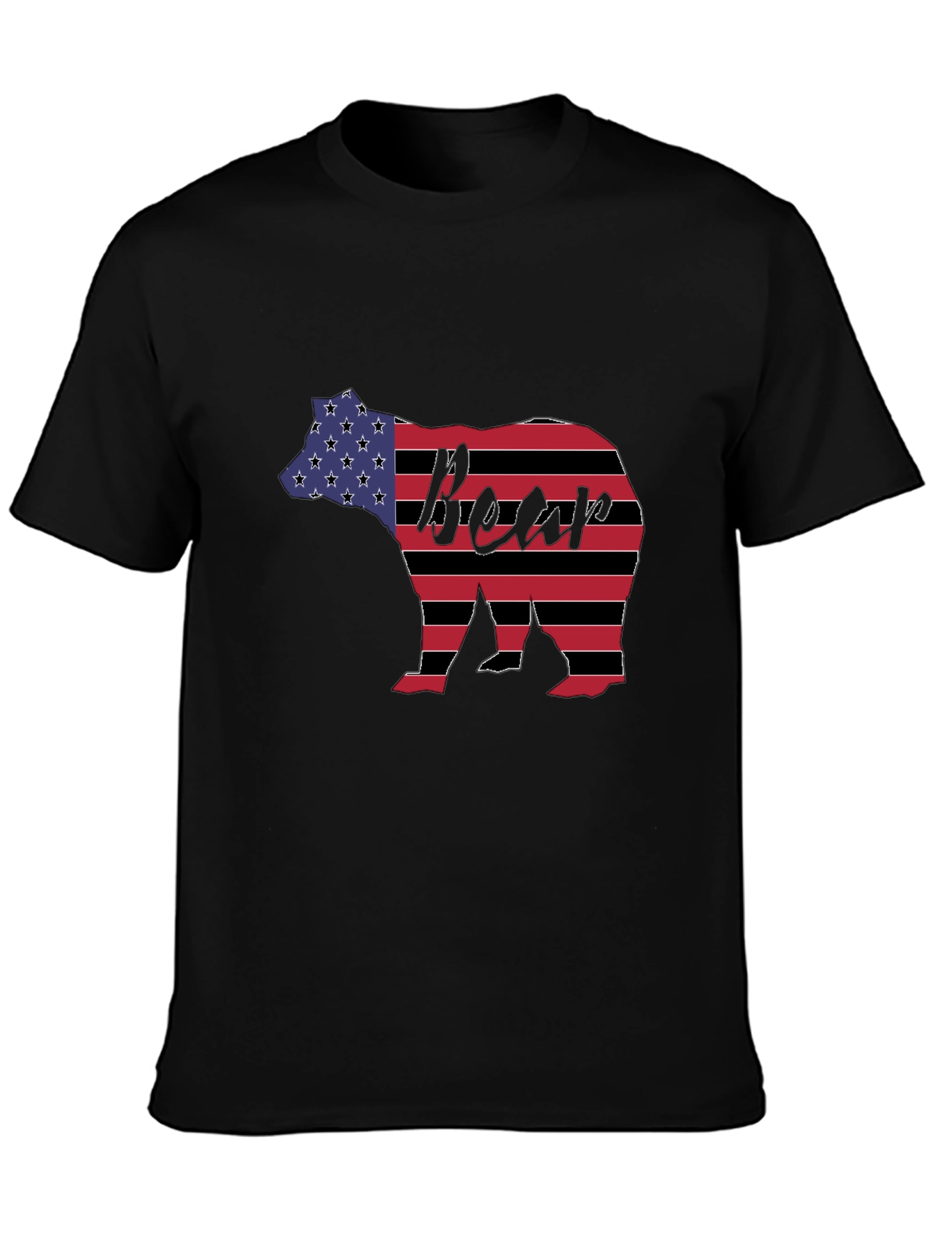 American Flag Bear Graphic Tee