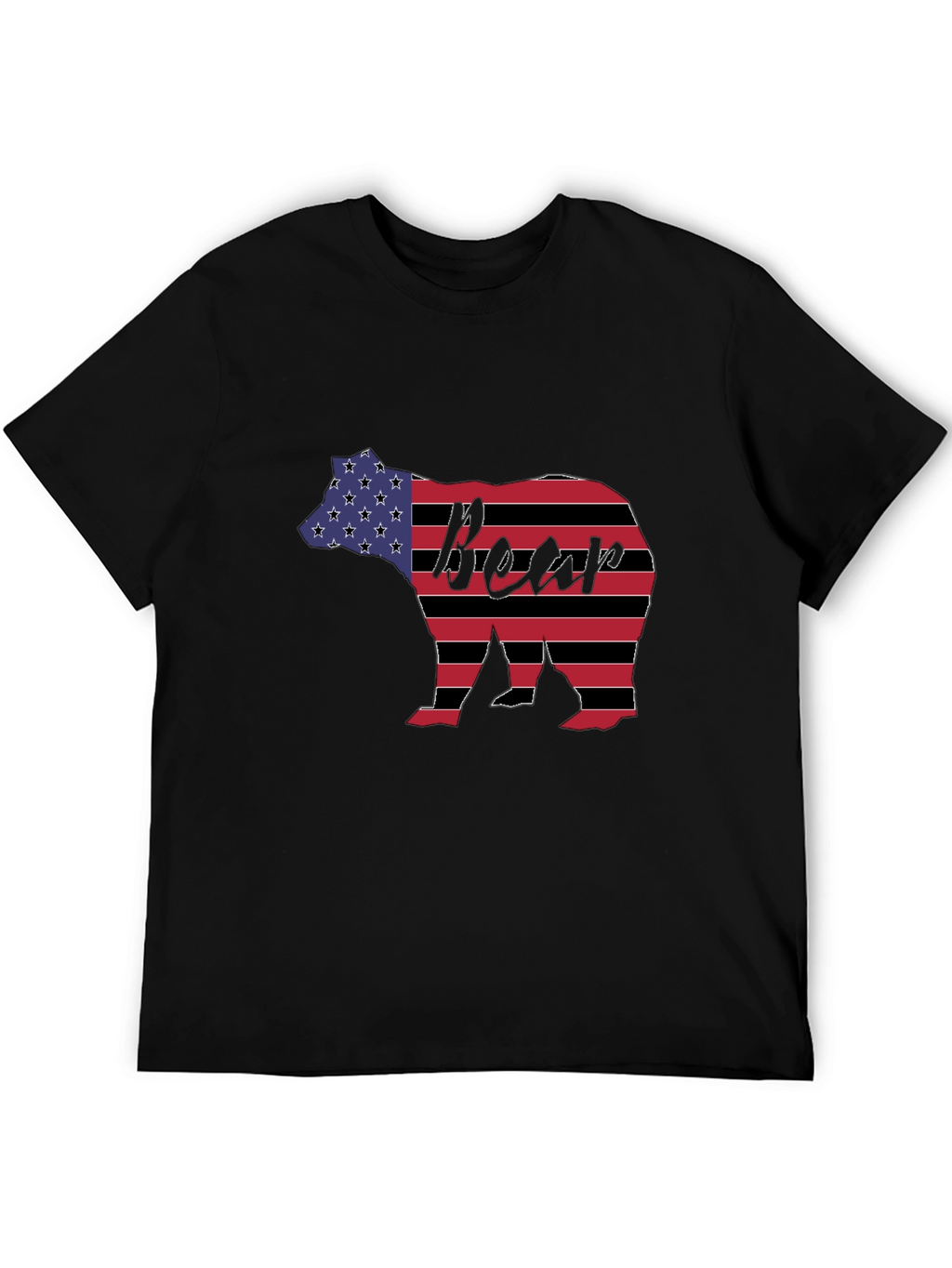 American Flag Bear Graphic Tee