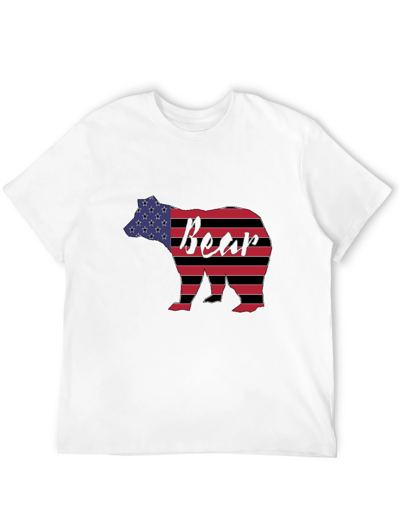 American Flag Bear Graphic Tee