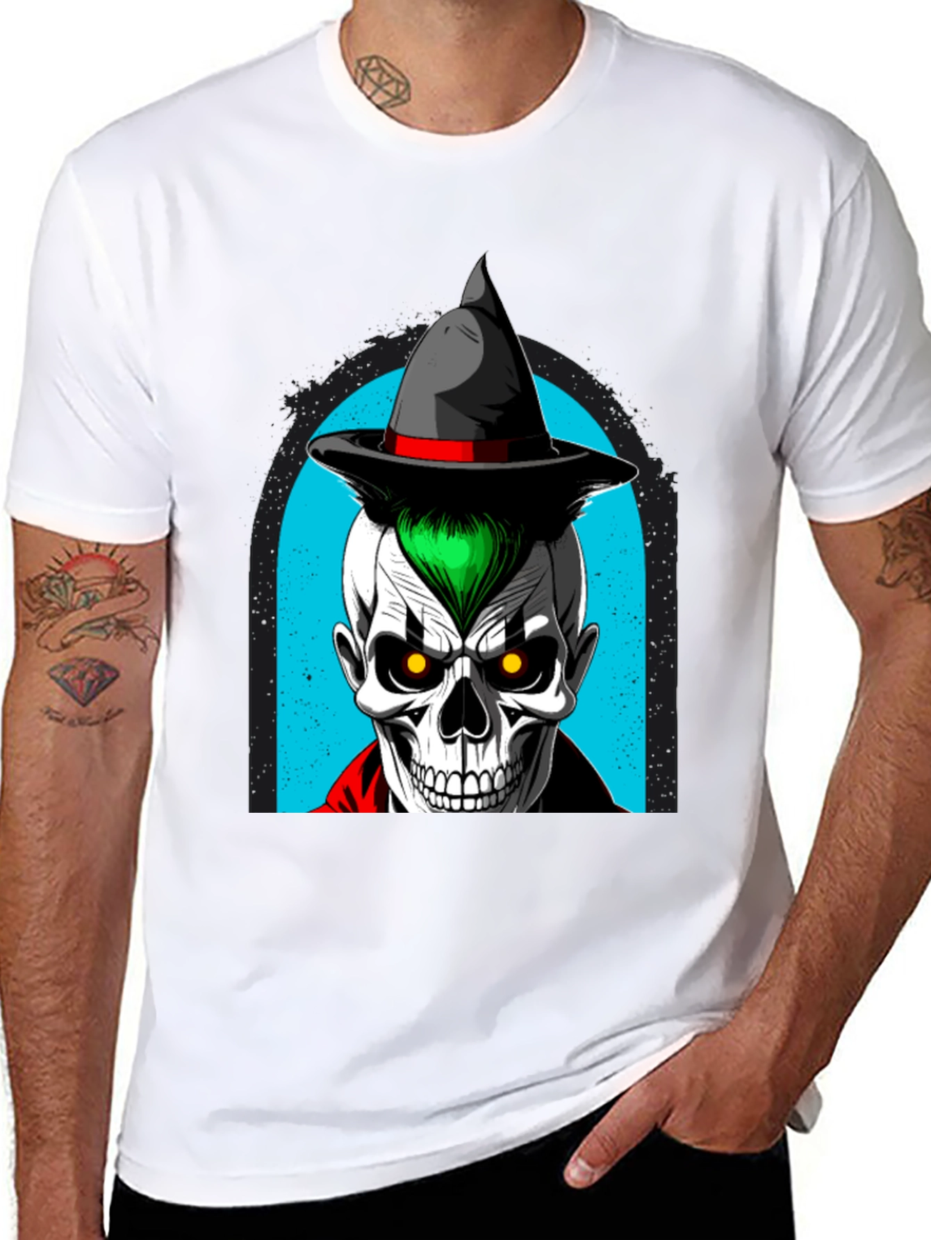 Skull Witch T-Shirt - Halloween Ready