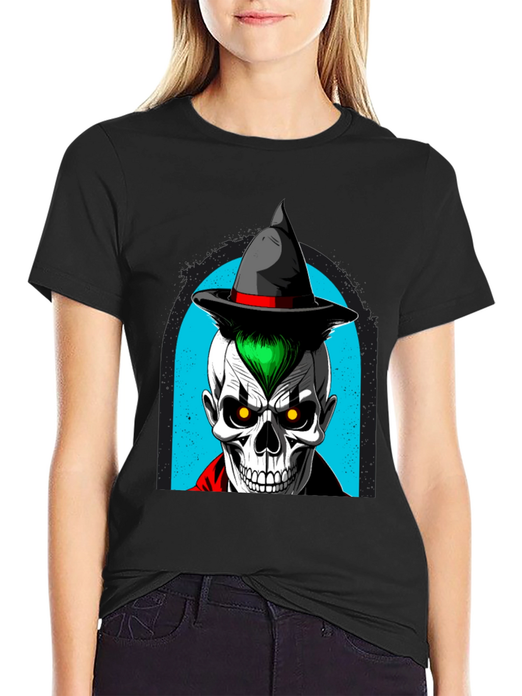 Skull Witch T-Shirt - Halloween Ready