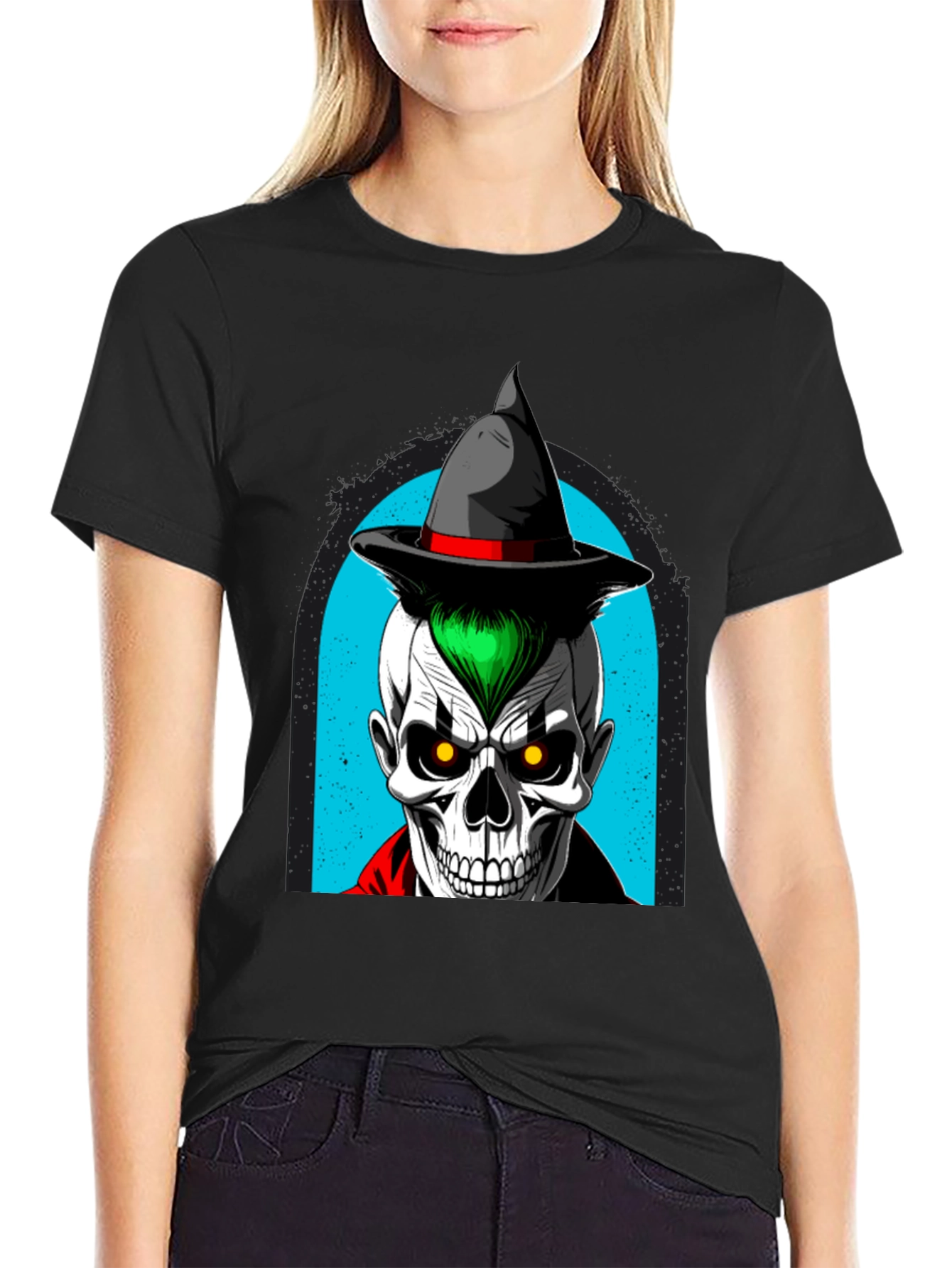 Skull Witch T-Shirt - Halloween Ready