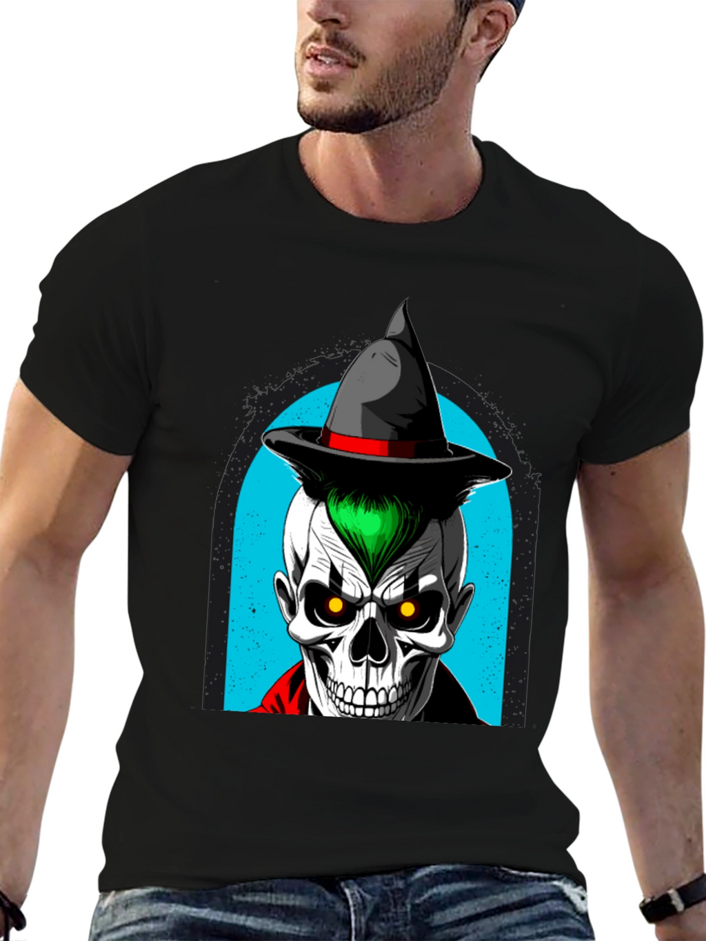 Skull Witch T-Shirt - Halloween Ready