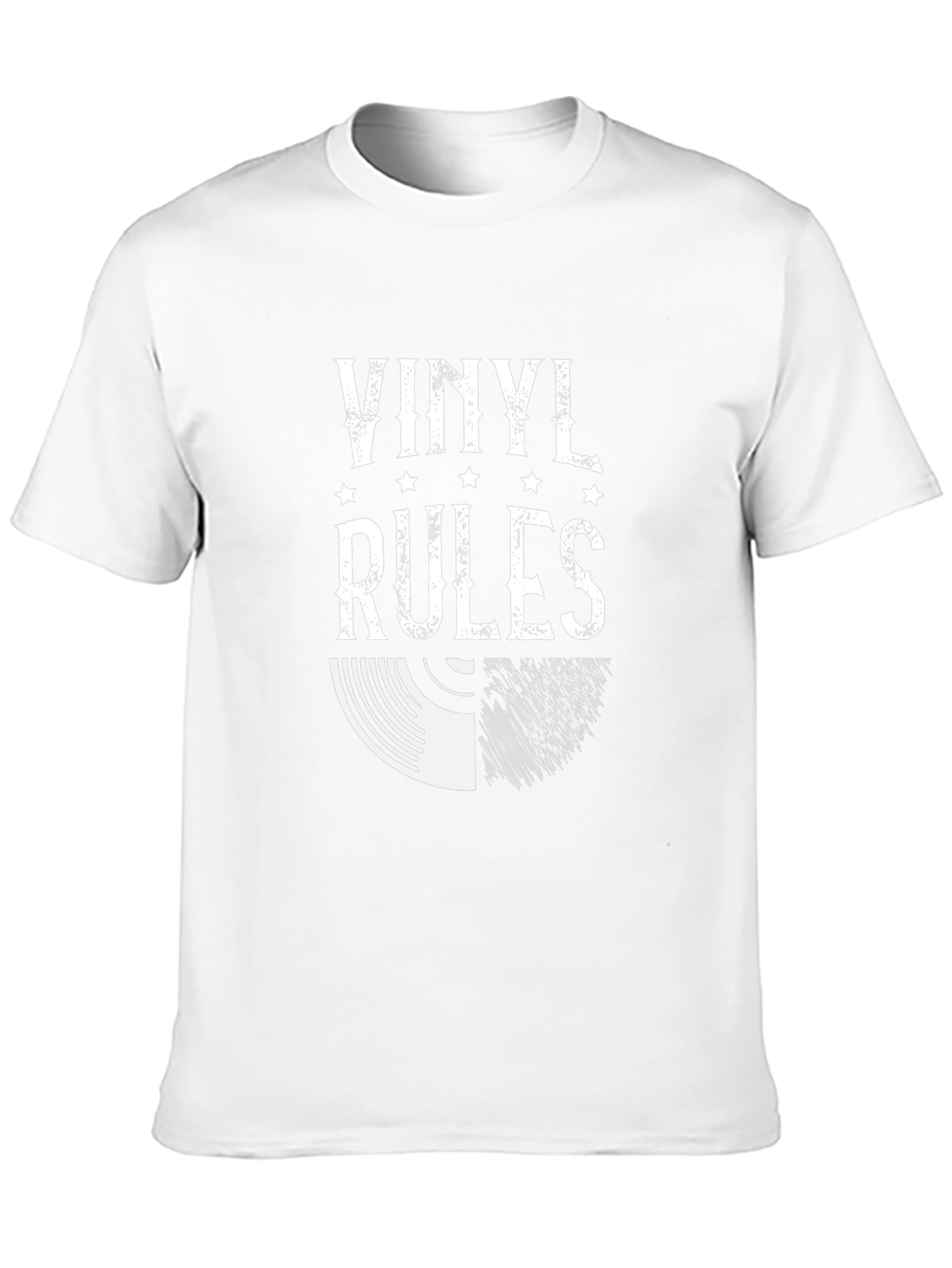 Vinyl Rules Graphic Tee - Music Lovers T-Shirt