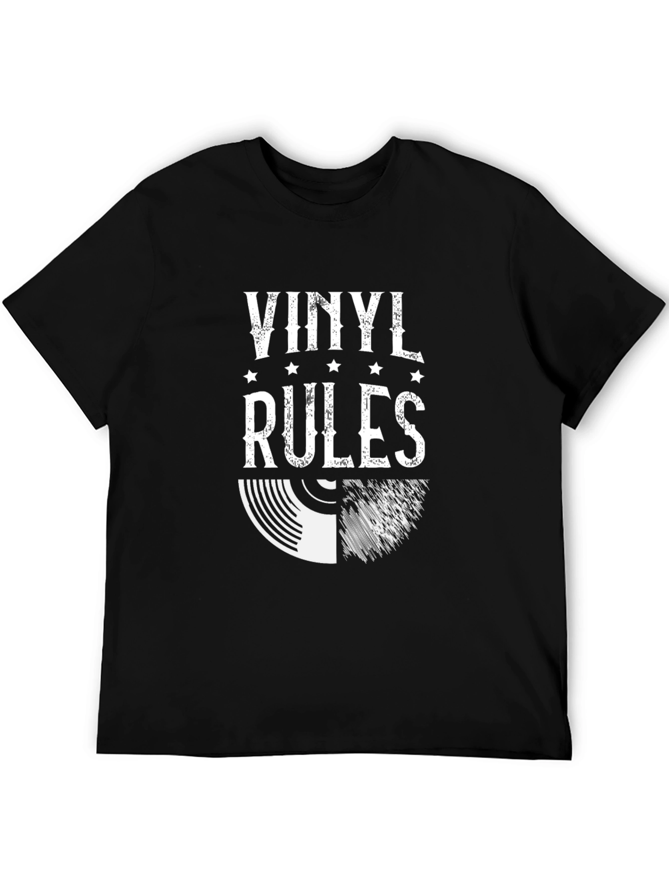 Vinyl Rules Graphic Tee - Music Lovers T-Shirt