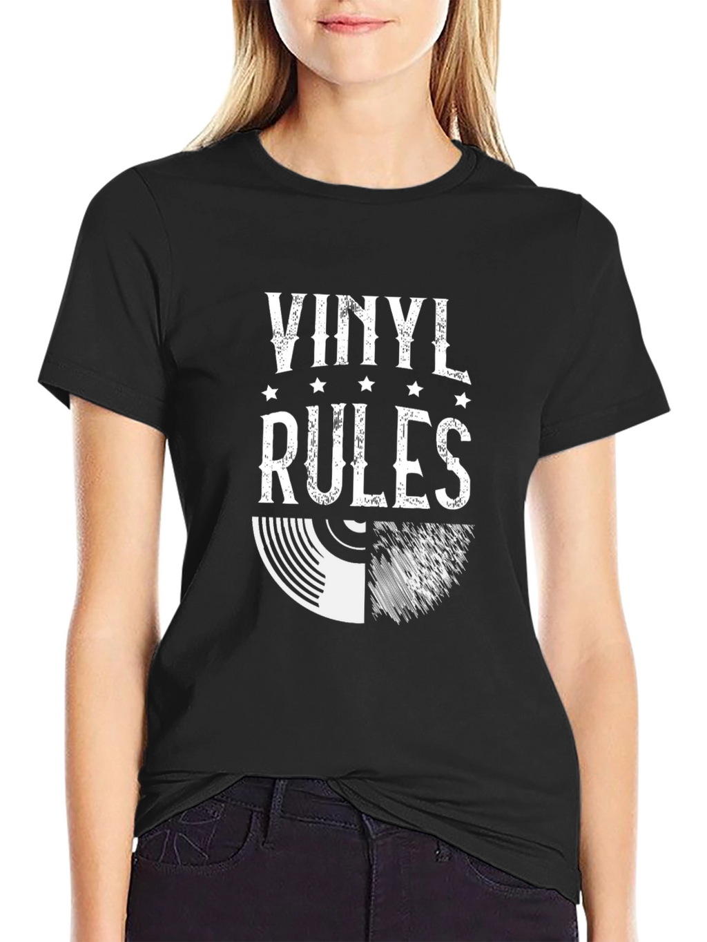 Vinyl Rules Graphic Tee - Music Lovers T-Shirt