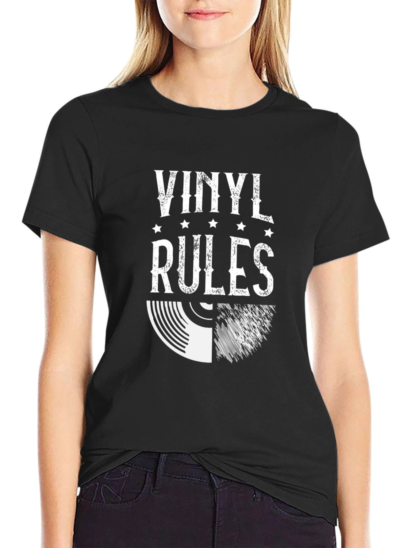 Vinyl Rules Graphic Tee - Music Lovers T-Shirt