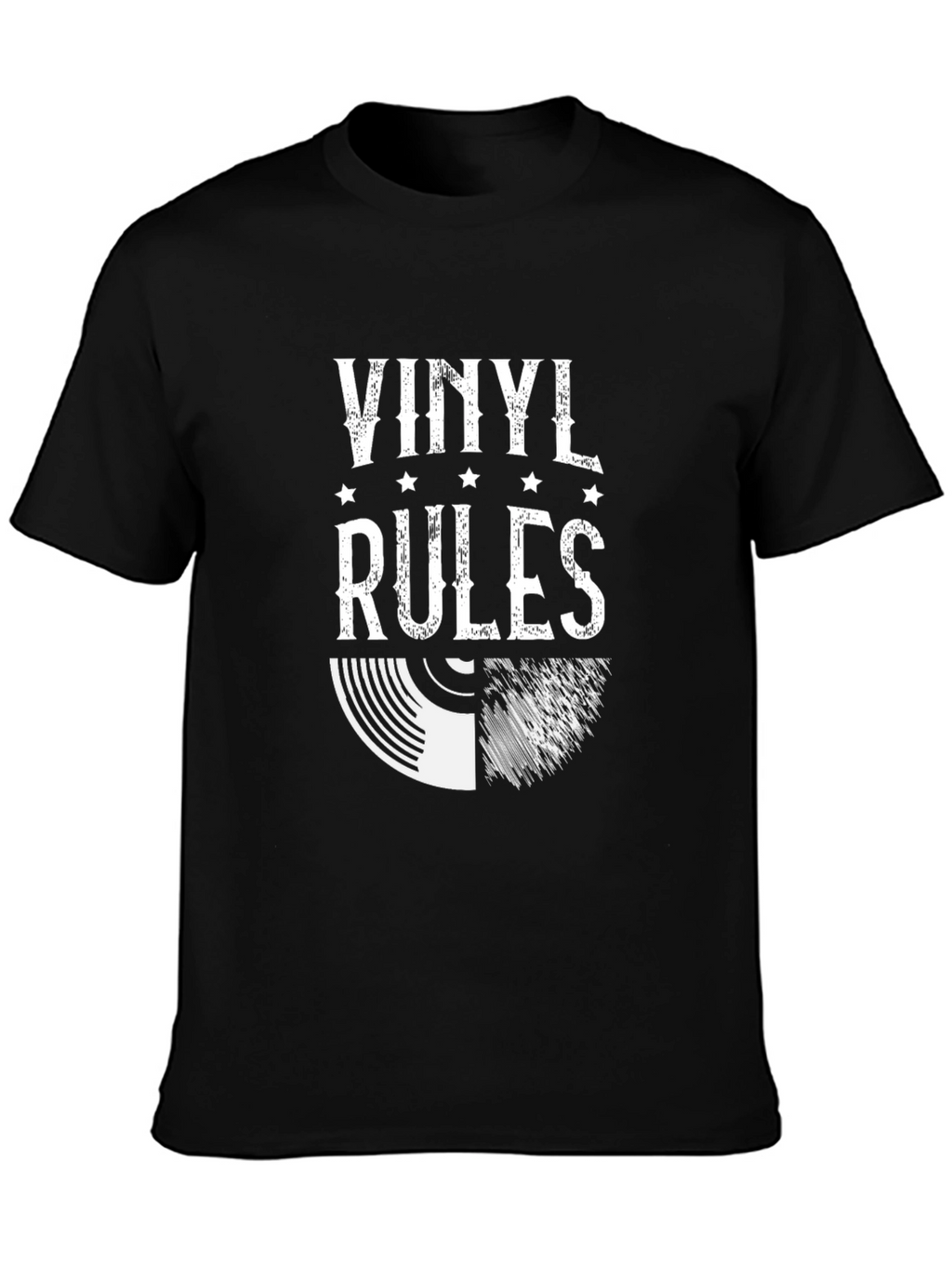 Vinyl Rules Graphic Tee - Music Lovers T-Shirt