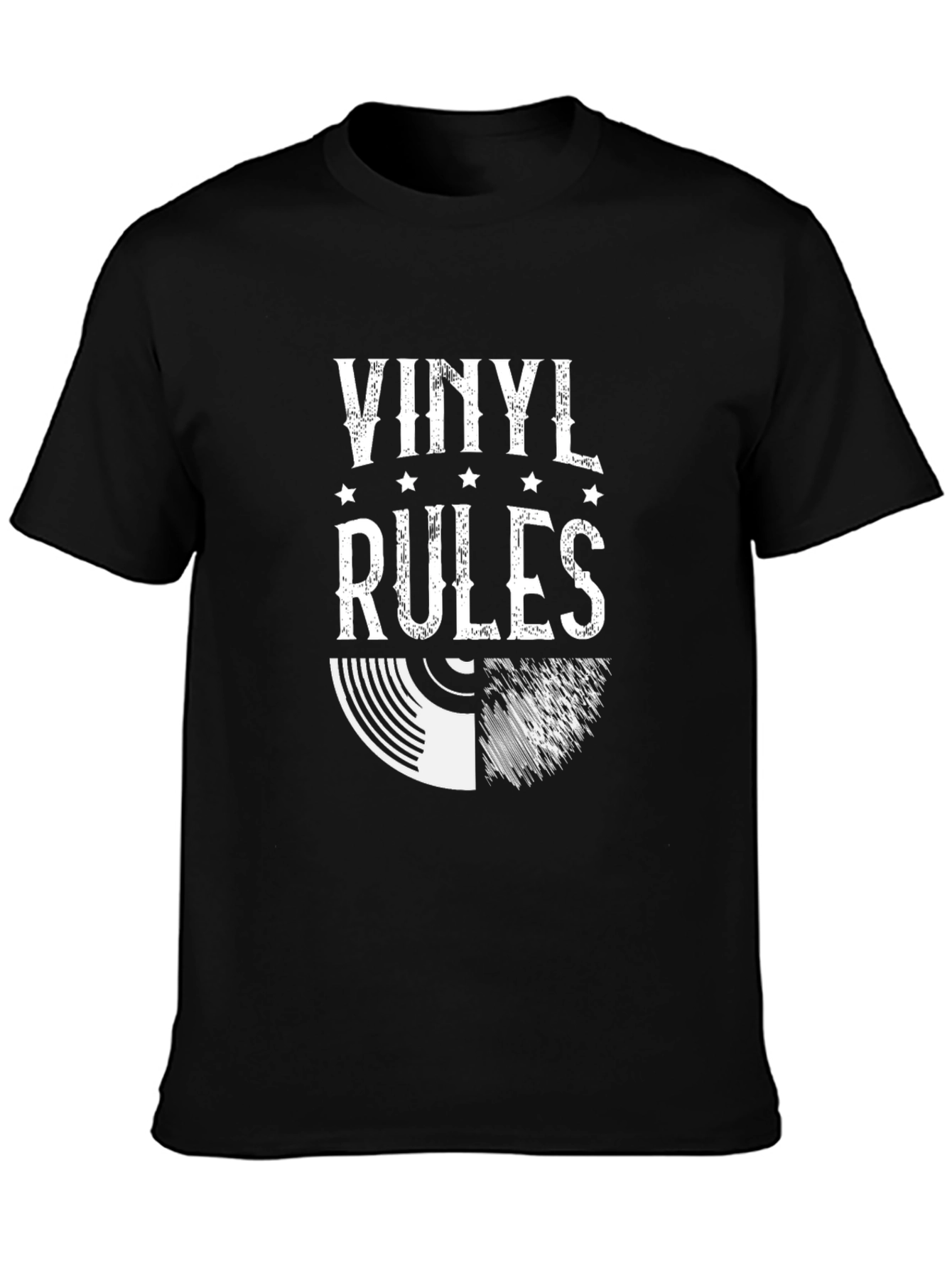 Vinyl Rules Graphic Tee - Music Lovers T-Shirt