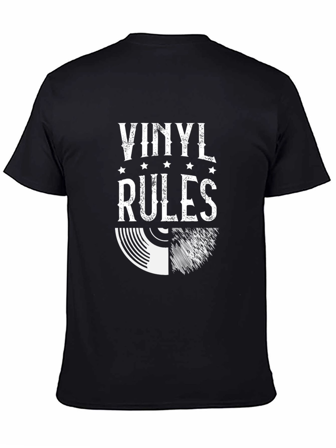 Vinyl Rules Graphic Tee - Music Lovers T-Shirt