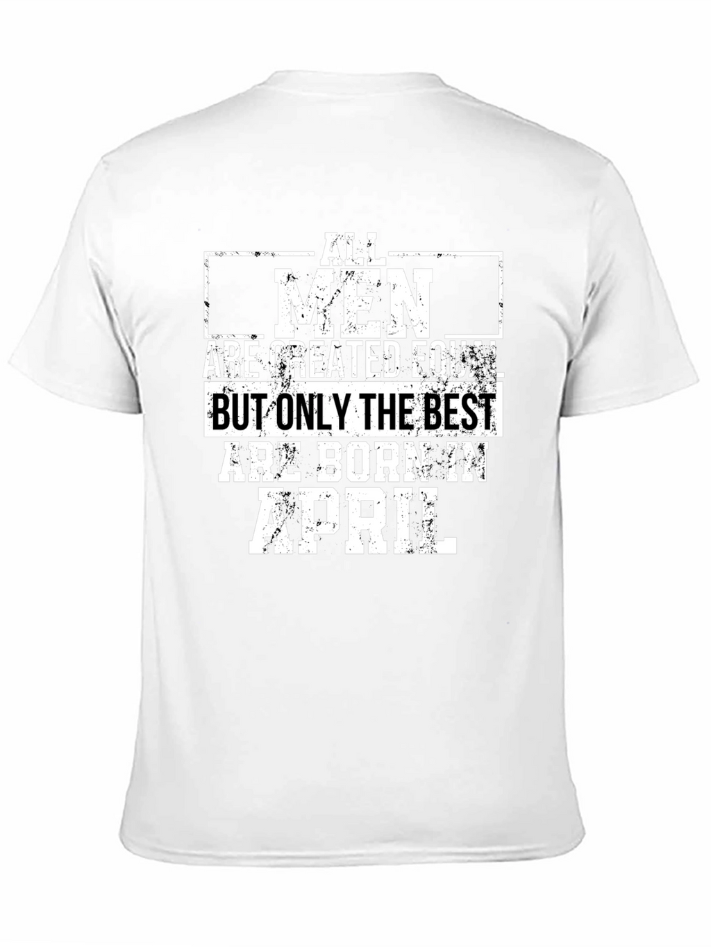 Best Men Born in April Black Graphic Tee