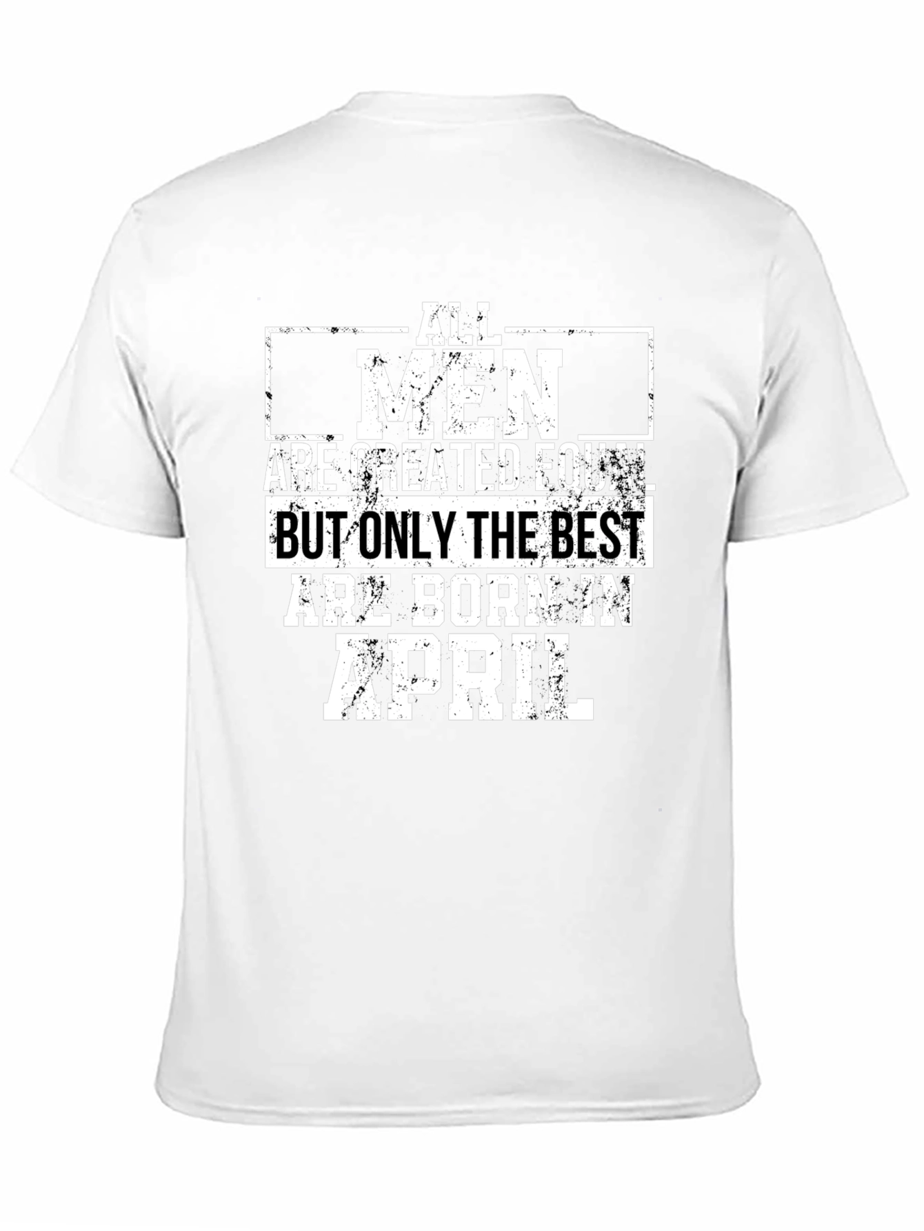 Best Men Born in April Black Graphic Tee