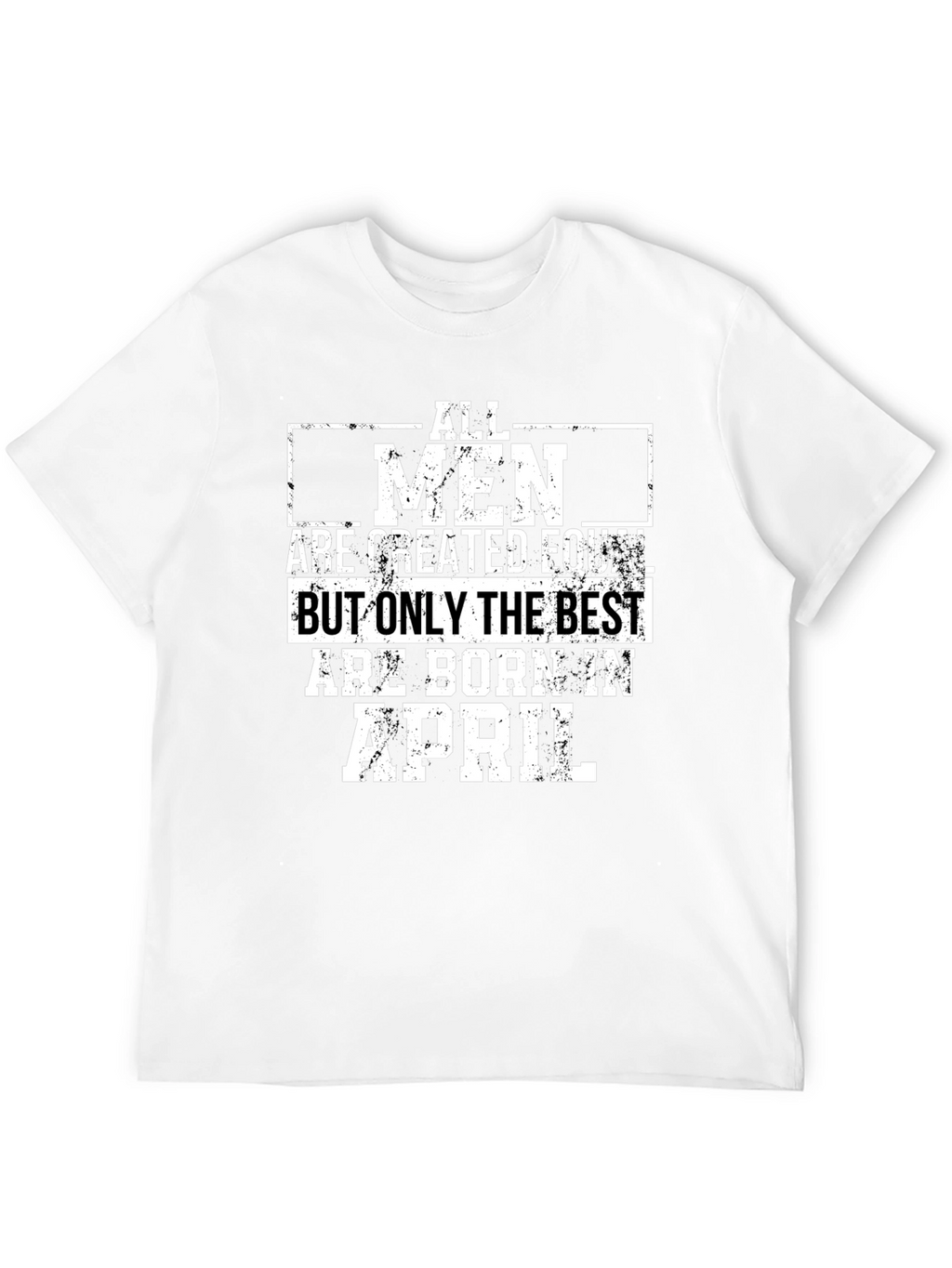 Best Men Born in April Black Graphic Tee