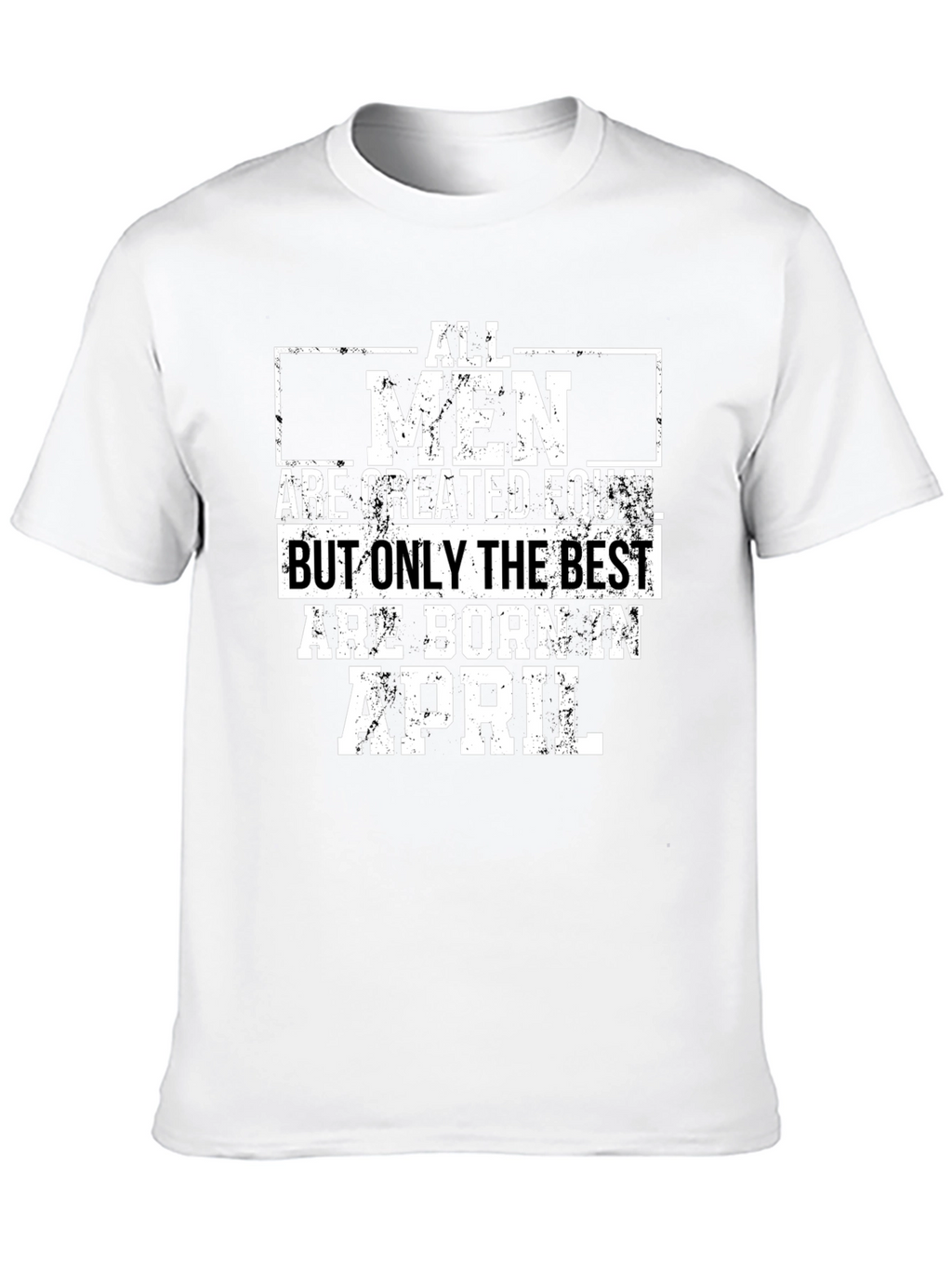 Best Men Born in April Black Graphic Tee
