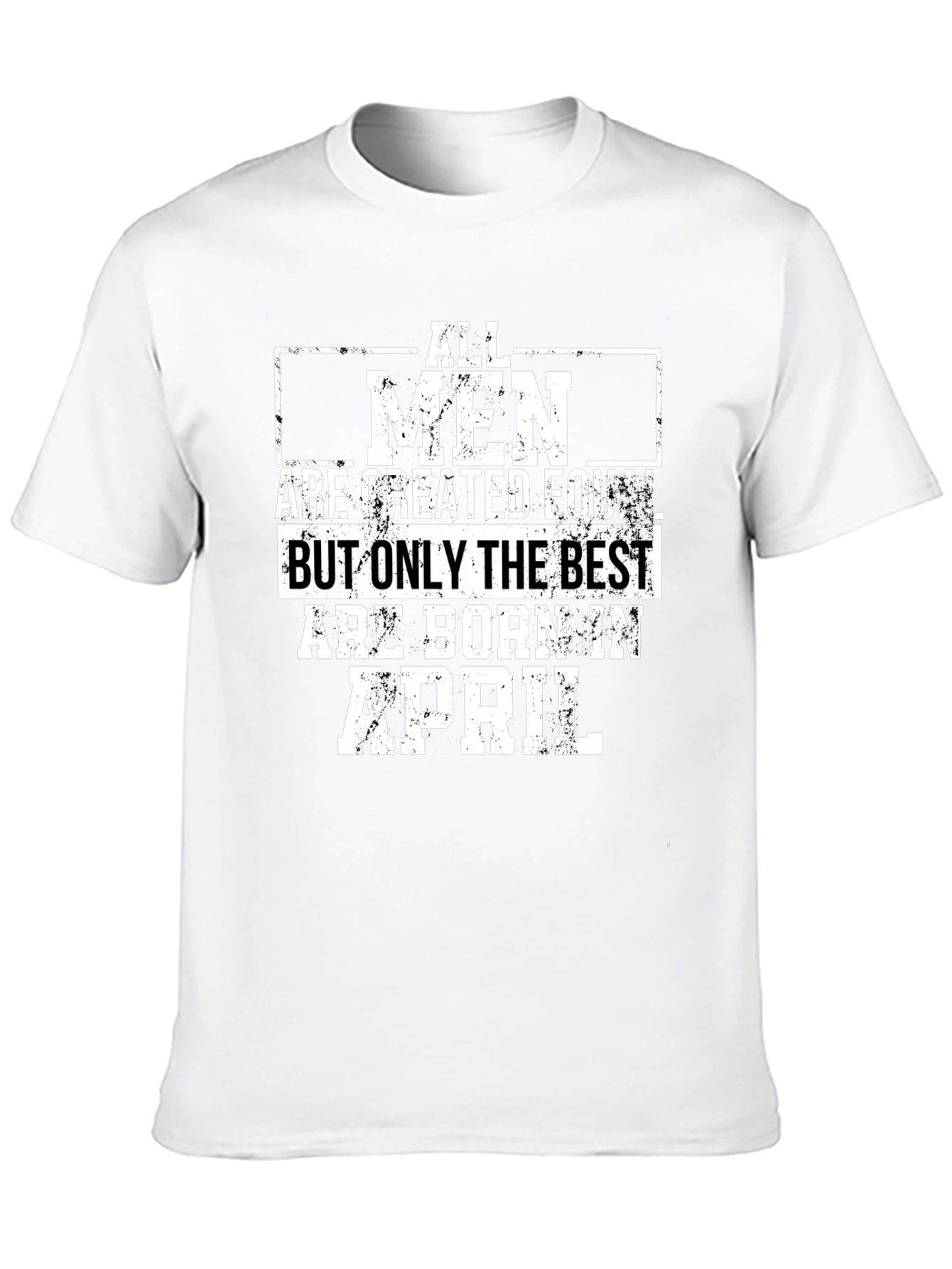 Best Men Born in April Black Graphic Tee