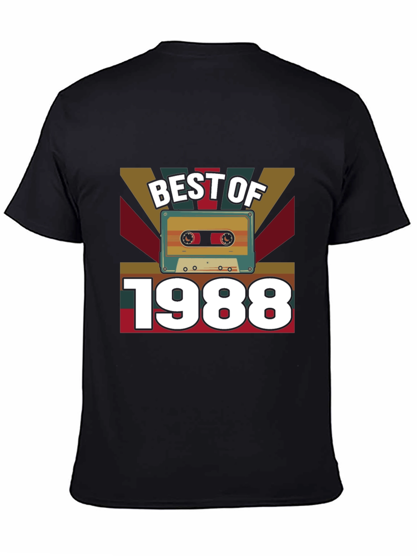 Best of 1988 Cassette Tape Graphic Tee - Vintage Birthday T-Shirt