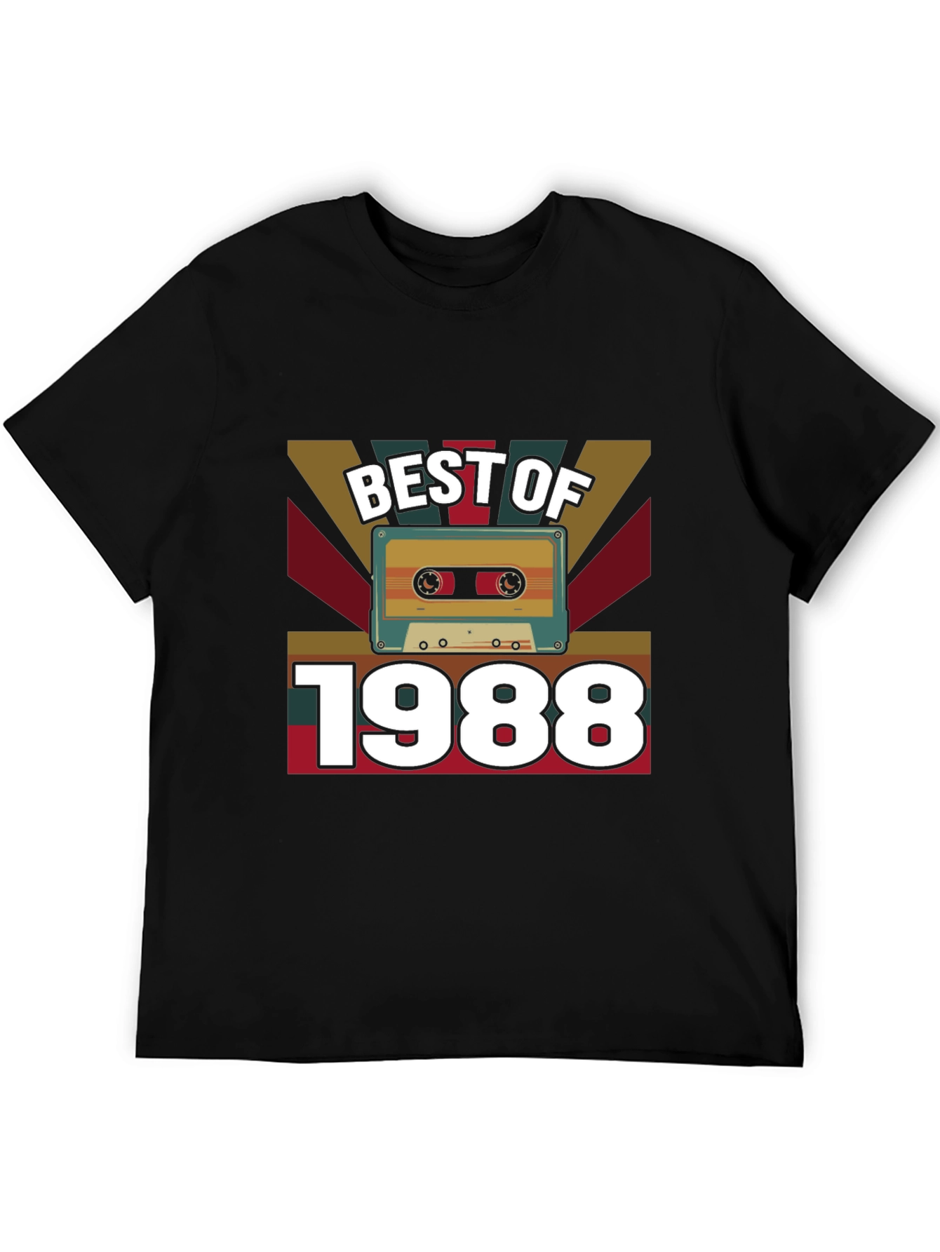 Best of 1988 Cassette Tape Graphic Tee - Vintage Birthday T-Shirt