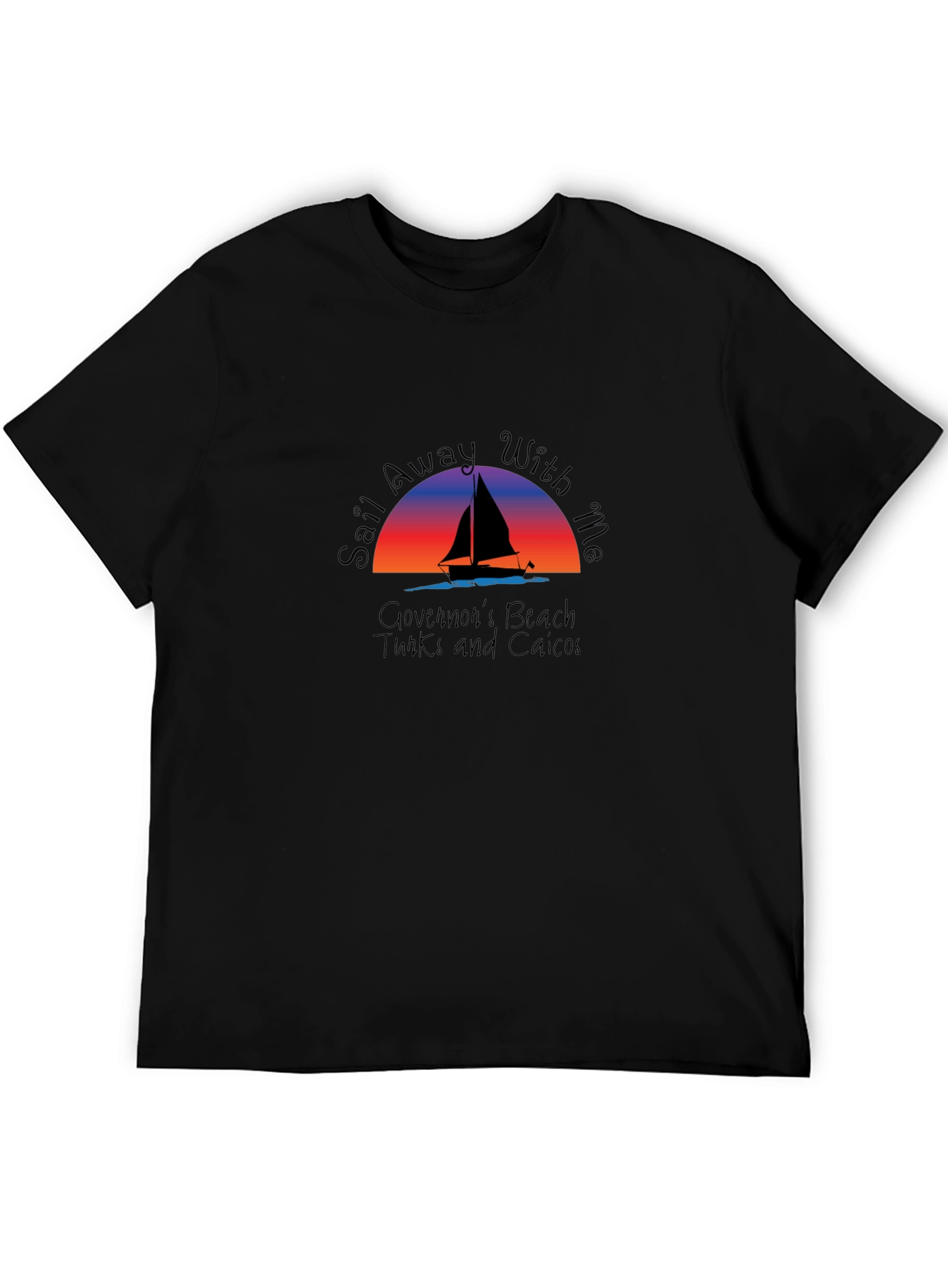 Sail Away T-Shirt: Governors Beach Turks and Caicos