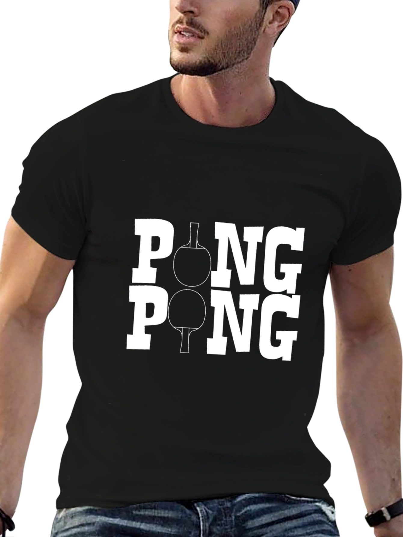Ping Pong Graphic Tee - Table Tennis T-Shirt