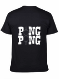 Ping Pong Graphic Tee - Table Tennis T-Shirt