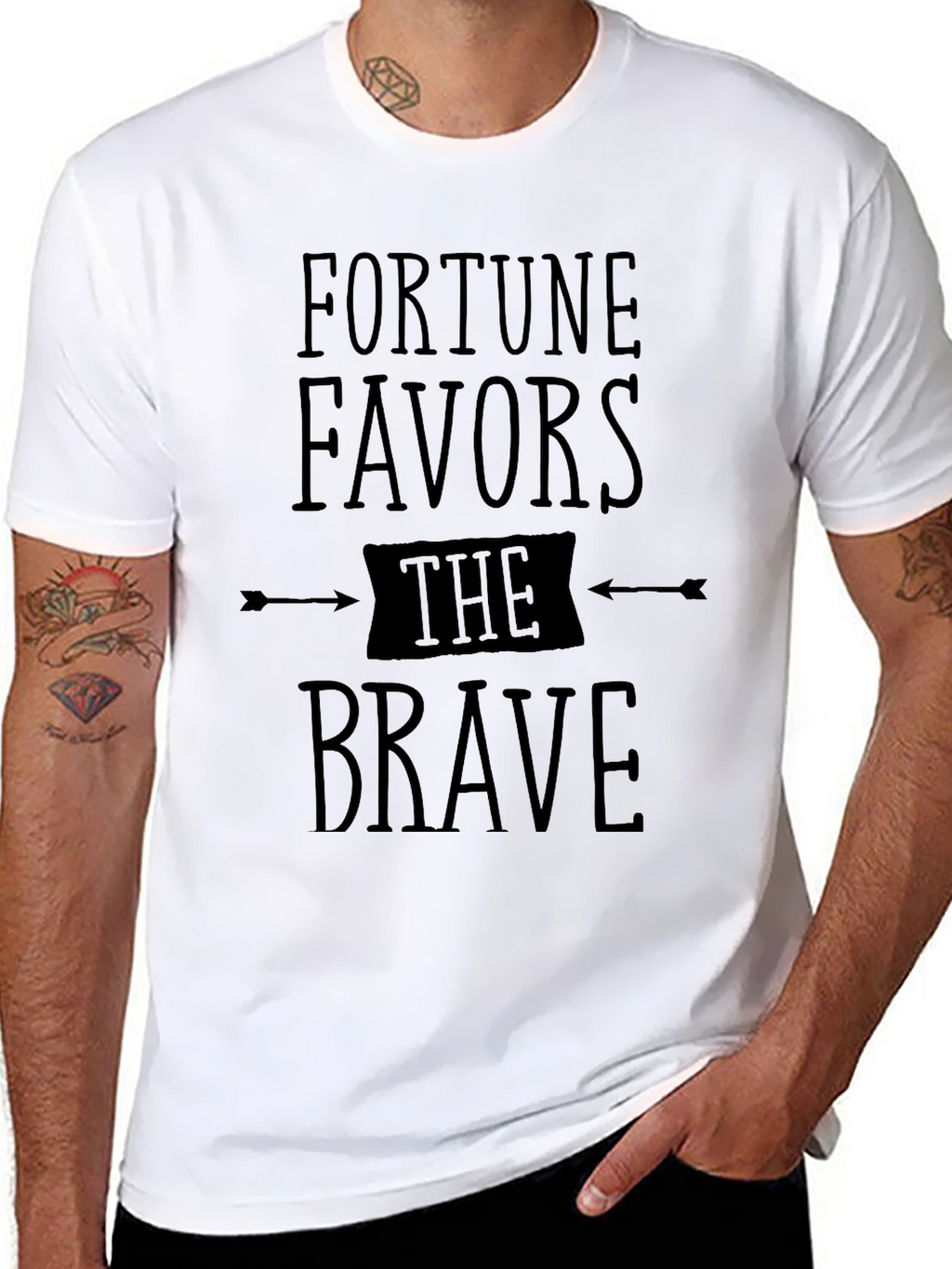 Fortune Favors the Brave Graphic Tee