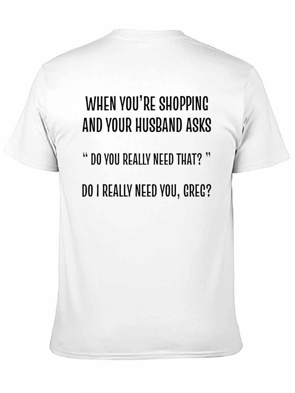 Funny Husband Shopping T-Shirt