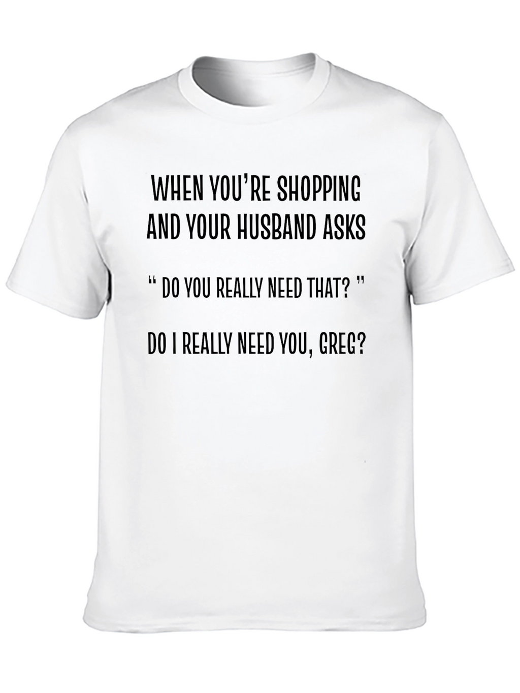 Funny Husband Shopping T-Shirt