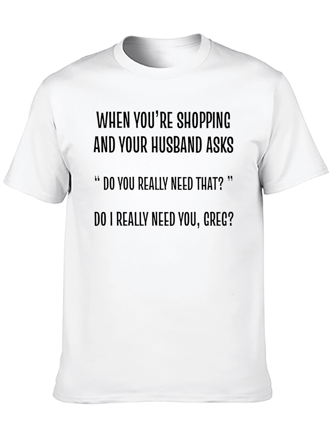 Funny Husband Shopping T-Shirt