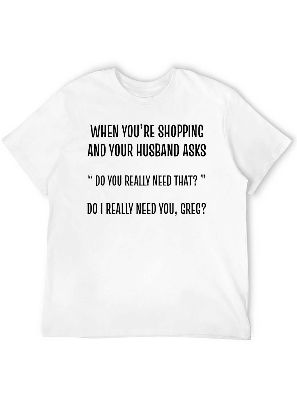Funny Husband Shopping T-Shirt